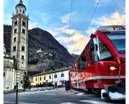 Bernina Pass by Train.