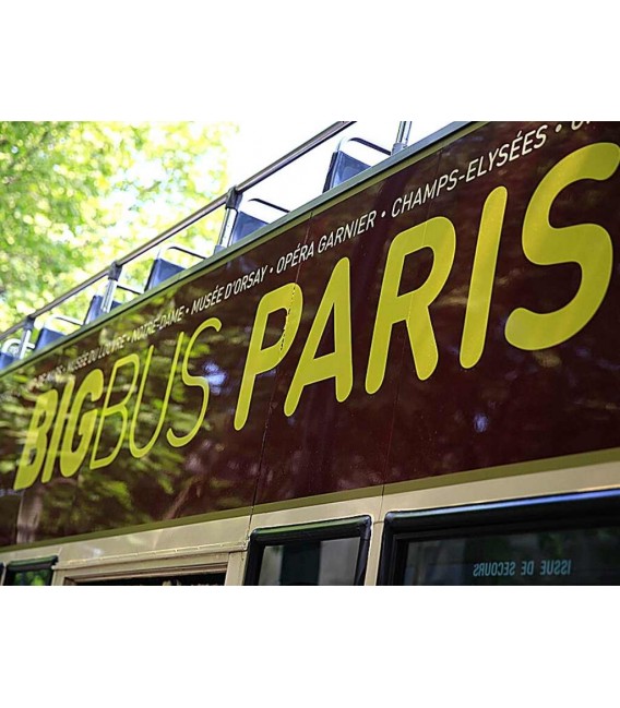 Paris Big Bus Hop on Hop off Pass - Bus Turistico Parigi
