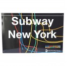 New York Subway art MTA. Insegna in metallo smaltato Made in USA