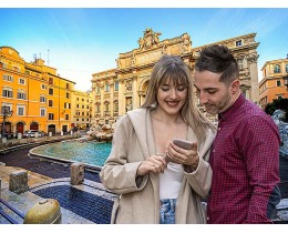Tour of Rome with audio guide and interactive digital map