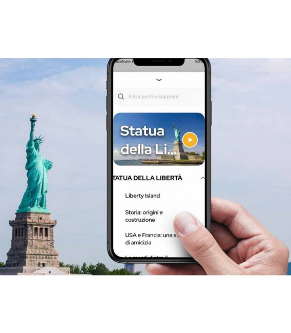 Statua della Libertà & Ellis Island audioguida digitale interattiva