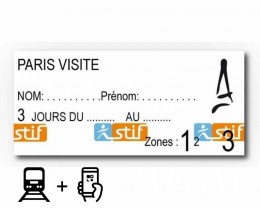 Paris Visite Abbonamento Metro Parigi + Mappa/Guida interattiva