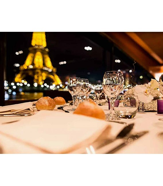 Paris Seine Marina Crociera con cena a bordo Maxim's (ore 20.00)