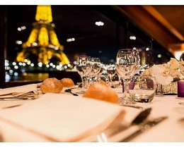 Paris Seine Marina Dinner Cruise Maxim's (8 pm)