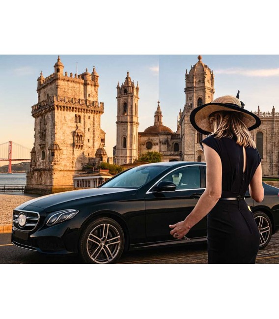 Lisbon airport - city center - private transfer round trip