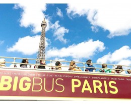 Paris Big Bus Hop on Hop off Pass - 48 ORE