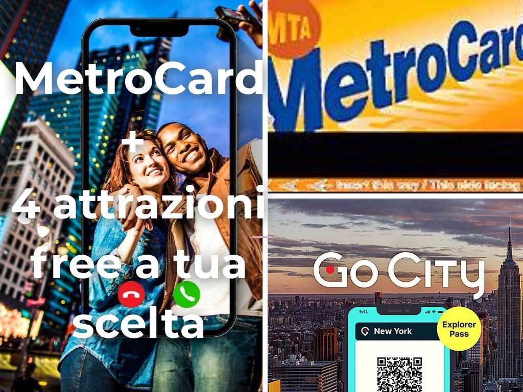 New York Easy Essential Trasporti illimitati per 7 giorni + 4 Attrazioni Free